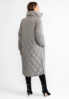 Kaffe Lindsay Quilted Long Coat, Grey