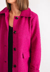 Kaffe Annelise Teddy Long Coat, Pink