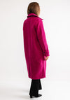 Kaffe Annelise Teddy Long Coat, Pink