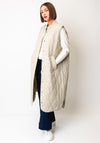 Kaffe Lorena Quilted Gilet, Beige