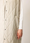 Kaffe Lorena Quilted Gilet, Beige
