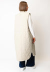 Kaffe Lorena Quilted Gilet, Beige