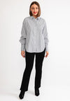 Kaffe Jerrie Striped Long Sleeve Shirt, White