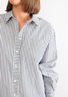 Kaffe Jerrie Striped Long Sleeve Shirt, White