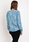 KAFFE Jetta Graphic Print Blouse, Blue