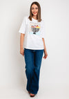 Kaffe Mira Fruit Bowl Graphic Print T-Shirt, White