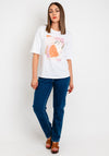 Kaffe Mira Watermelon Graphic Print T-Shirt, White