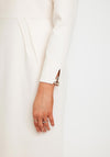 Kameya Cutout Neckline Pencil Midi Dress, Cream