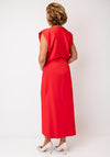 Kameya Gathered Pencil Dress, Red