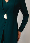 Kameya Wrap Detail Wide Leg Jumpsuit, Green
