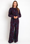 Kameya Polka Dot Wide Leg Jumpsuit, Plume