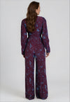 Kameya Polka Dot Wide Leg Jumpsuit, Plume