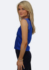 Kate & Pippa Lace Trim Vest Top, Blue