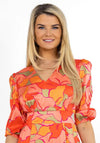 Kate & Pippa Audrey Printed Maxi Dress, Orange