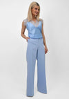 Kate and Pippa Palermo Wide Leg Trousers, Blue