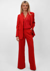 Kate and Pippa Palermo Wide Leg Trousers, Red