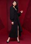 Kate Cooper Ruched Jersey Maxi Dress, Black