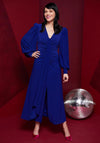 Kate Cooper Ruched Jersey Maxi Dress, Royal Blue