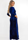 Kate & Pippa Sophia Velvet Wide Leg Jumpsuit, Navy
