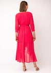 Kate & Pippa Ballerina Polka Dot Wrap Dress, Coral