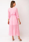 Kate & Pippa Ballerina Polka Dot Wrap Dress, Pink