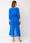 Kate & Pippa Ballerina Polka Dot Wrap Dress, Blue