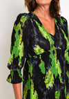 Kate & Pippa Streasa Print Maxi Dress, Black & Green