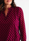 Kate and Pippa Bella Printed Blouse, Pink