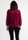 Kate and Pippa Bella Printed Blouse, Pink