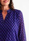 Kate and Pippa Bella Printed Blouse, Purple