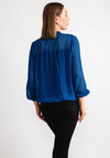 Kate & Pippa Bella Print Banded Hem Top, Royal & Navy