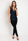 Kate & Pippa Lulu Lace Cami Top, Navy