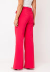 Kate & Pippa Palermo Wide Leg Trousers, Coral Pink