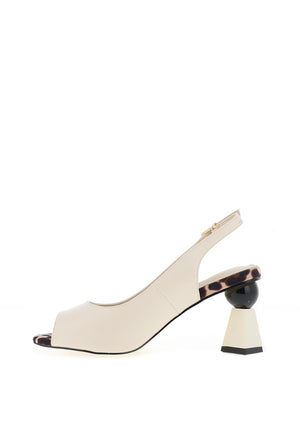 Kate Appleby Keyston Geo High Heeled Shoes, Off White