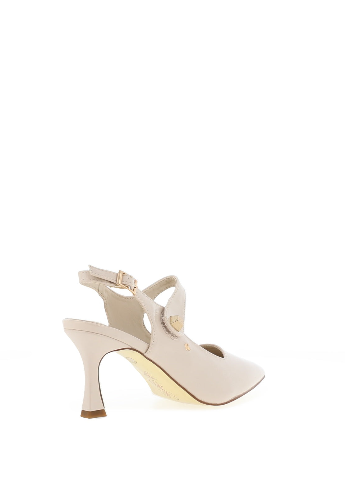 Kate Appleby Parciau Patent Heeled Shoes, Almond