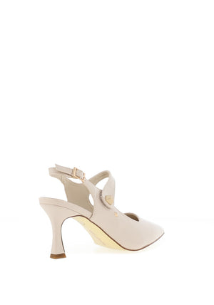 Kate Appleby Parciau Patent Heeled Shoes, Almond
