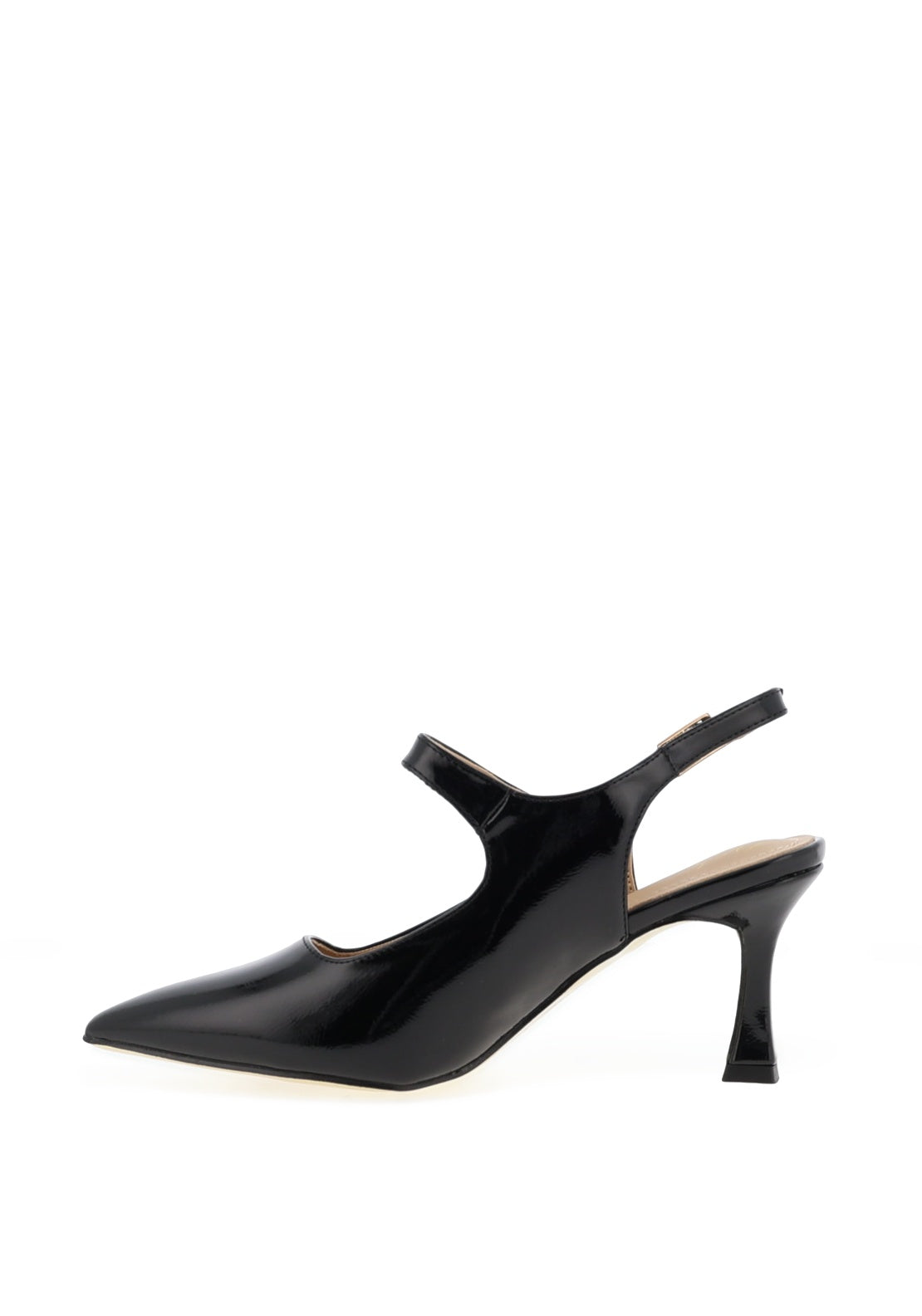 Kate Appleby Parciau Patent Heeled Shoes, Black