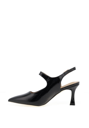 Kate Appleby Parciau Patent Heeled Shoes, Black