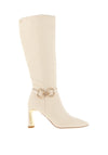 Kate Appleby Brompton Knee High Boot, Cream