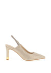 Kate Appleby Burnett Diamante Sling Back Heeled Shoes, Gold