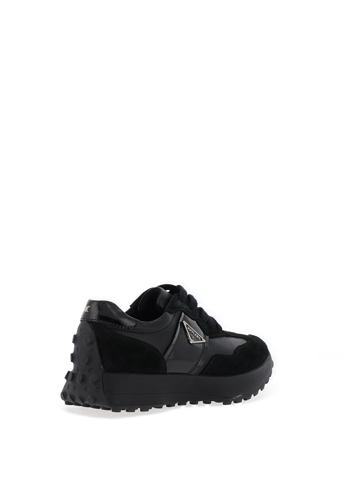 Kate Appleby Caithness Lace Up Lug Sole Trainers, Black