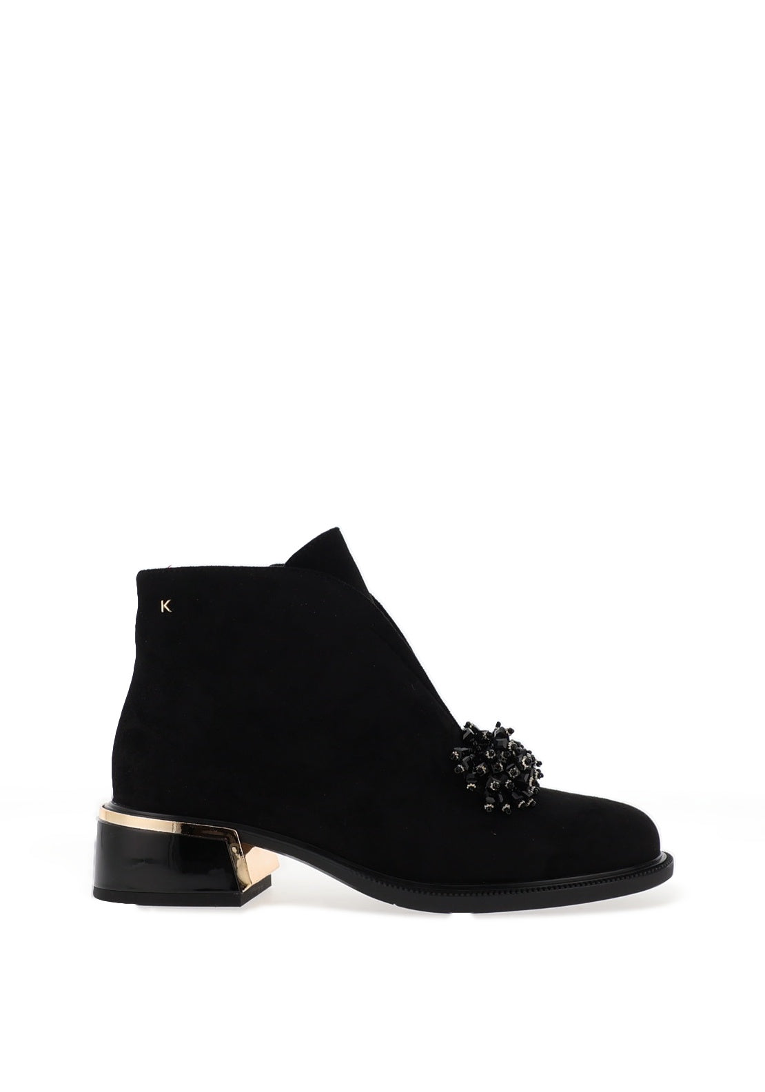 Kate Appleby Callington Beaded Heeled Ankle Boots, Black