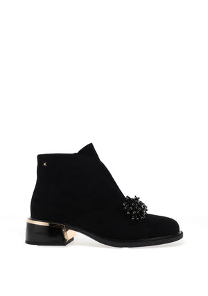 Kate Appleby Callington Beaded Heeled Ankle Boots, Black