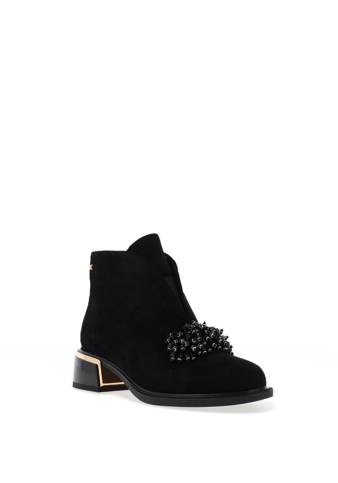 Kate Appleby Callington Beaded Heeled Ankle Boots, Black