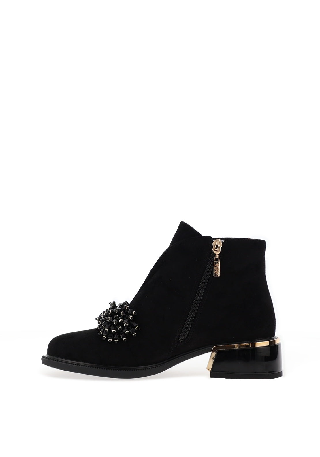 Kate Appleby Callington Beaded Heeled Ankle Boots, Black