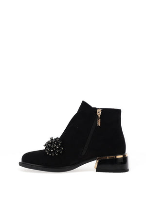 Kate Appleby Callington Beaded Heeled Ankle Boots, Black