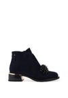 Kate Appleby Callington Beaded Heeled Ankle Boots, Navy