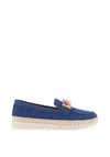 Kate Appleby Chatteris Brooch Platform Loafers, Blue Lagoon
