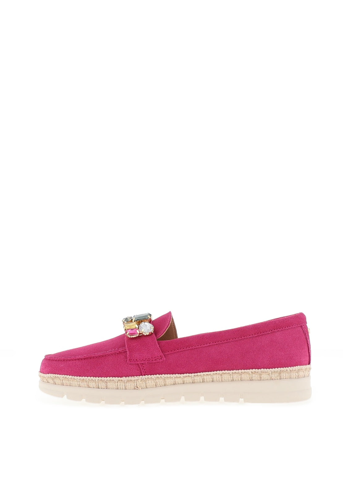 Kate Appleby Chatteris Brooch Platform Loafers, Magenta