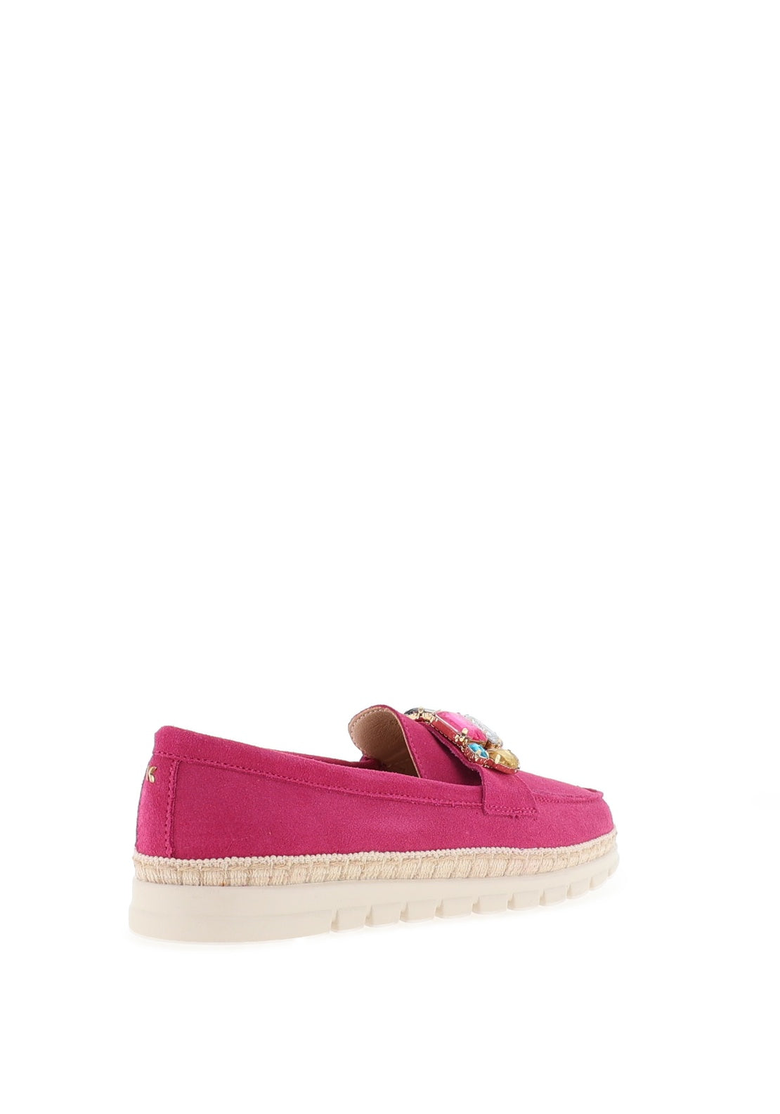 Kate Appleby Chatteris Brooch Platform Loafers, Magenta